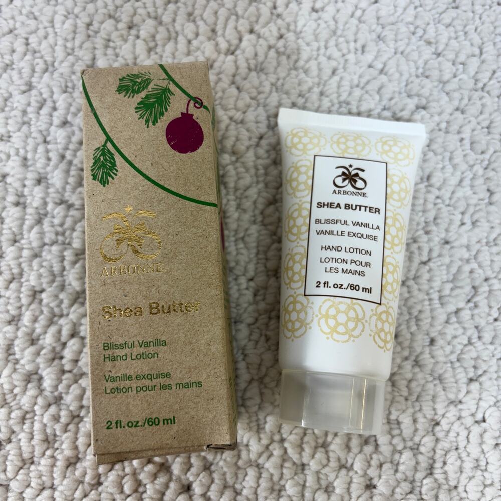 Arbonne Shea Butter Blissful Vanilla Hand Lotion 2 fl oz New Boxed Discontinued